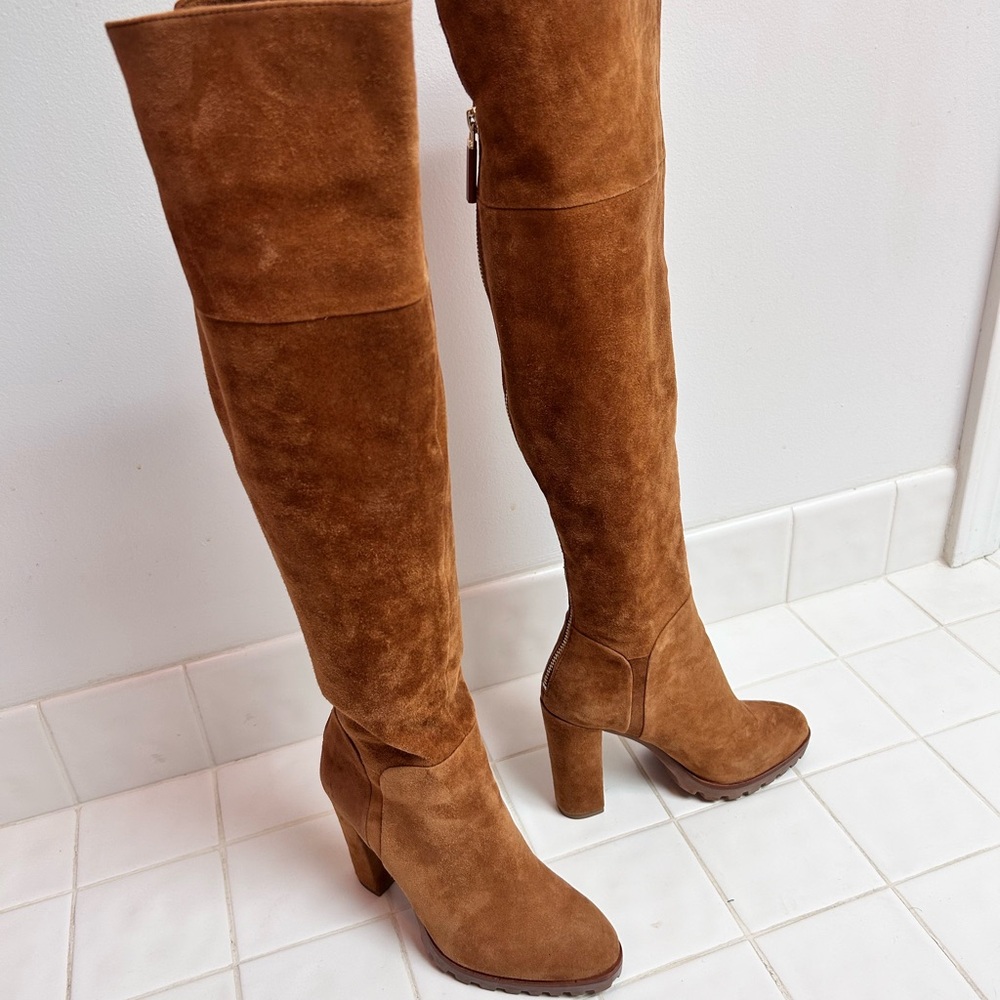 Aldo Brown Suede Knee-High Boots